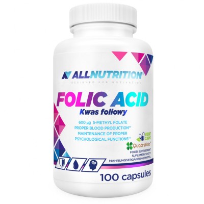 Folic Acid 100 капсули | Allnutrition