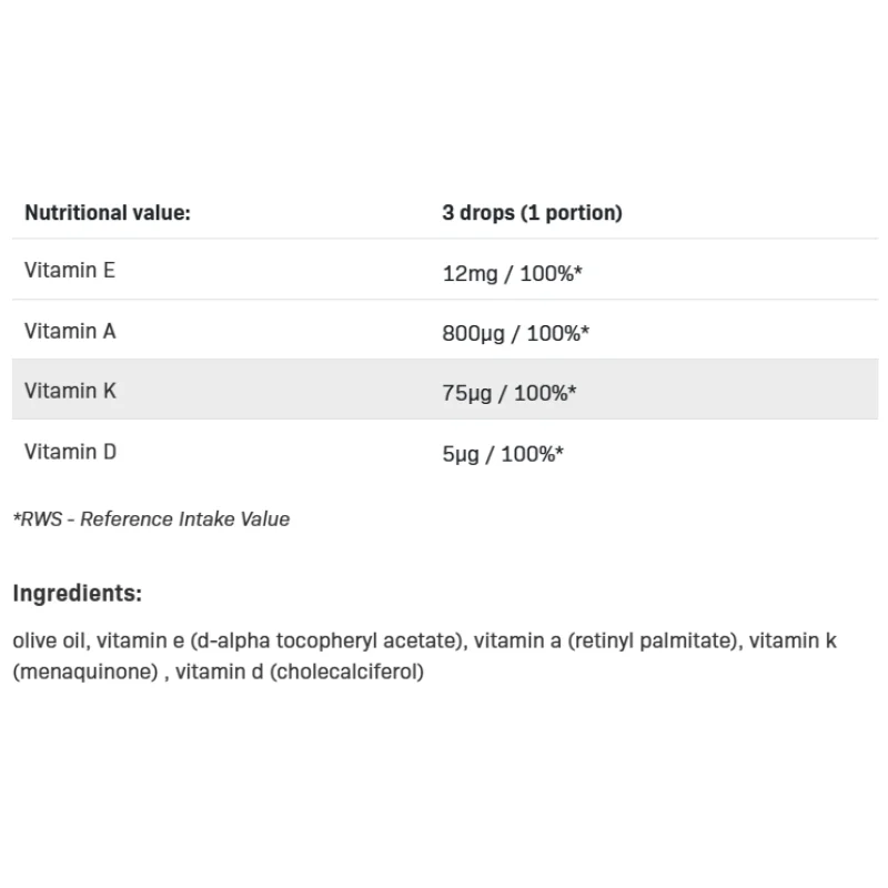 Vitamin ADEK Drops 30 мл | Allnutrition Vitamin ADEK Drops 30 мл | Allnutrition