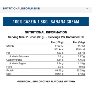 100% Casein - Ягода 1800 гр | Applied Nutrition 
