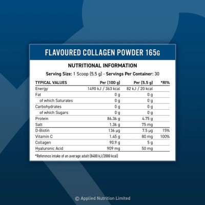 Collagen Powder Flavoured 165 гр | Applied Nutrition Collagen Powder Flavoured 165 гр | Applied Nutrition