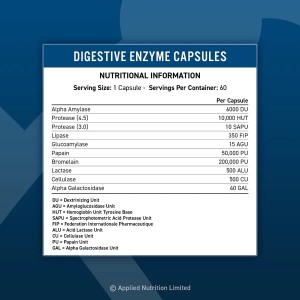 Digestive Enzyme 60 капсули | Applied Nutrition Digestive Enzyme 60 капсули | Applied Nutrition