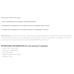 ZMA Professional + Ashwagandha 90 капсули | Applied Nutrition