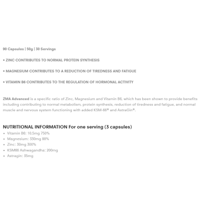 ZMA Professional + Ashwagandha 90 капсули | Applied Nutrition ZMA Professional + Ashwagandha 90 капсули | Applied Nutrition