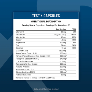 Test-X 120 капсули | Applied Nutrition
