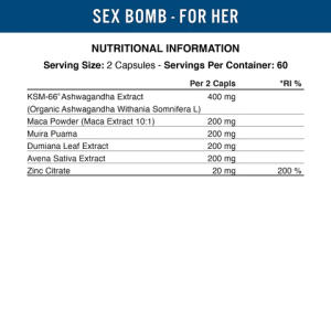 Sex Bomb For Her 120 капсули | Applied Nutrition
