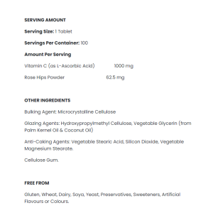 Vitamin C 1000 мг 100 таблетки | Applied Nutrition