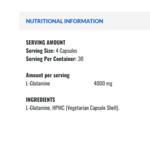 Glutamine 4K 120 капсули | Applied Nutrition Glutamine 4K 120 капсули | Applied Nutrition