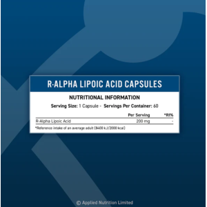 R-ALA (R-Alpha Lipoic Acid) 60 капсули | Applied Nutrition