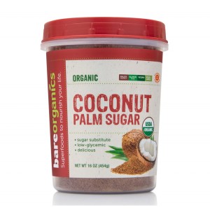 Coconut Palm Sugar 454 гр | BareOrganics