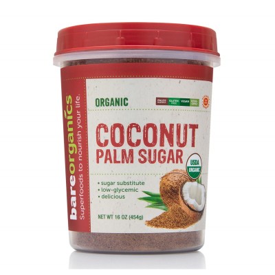 Coconut Palm Sugar 454 гр | BareOrganics