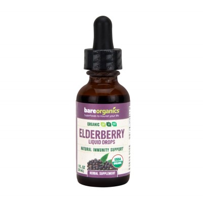 Elderberry Liquid Drops 30 мл | BareOrganics