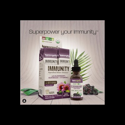 Elderberry Liquid Drops 30 мл | BareOrganics