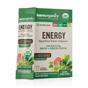 Energy Superfood Water Enhancer - Тропически Плодове 12x6.5 гр | BareOrganics