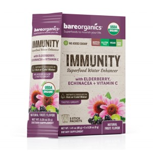Immunity Superfood Water Enhancer - Тропически Плодове 12 x 6.5 гр | BareOrganics
