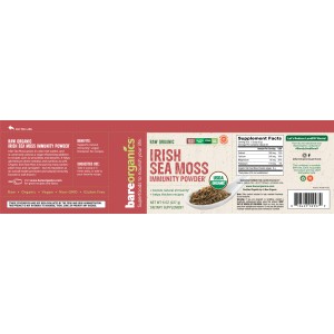 Irish Sea Moss Immunity Powder 227 гр | BareOrganics