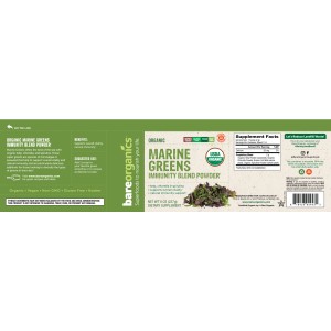 Marine Greens Immunity Blend Powder 227 гр | BareOrganics