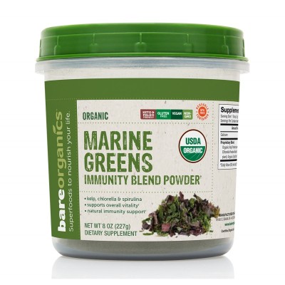 Marine Greens Immunity Blend Powder 227 гр | BareOrganics
