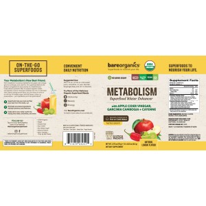 Metabolism Superfood Water Enhancer 12x6.5 гр | BareOrganics