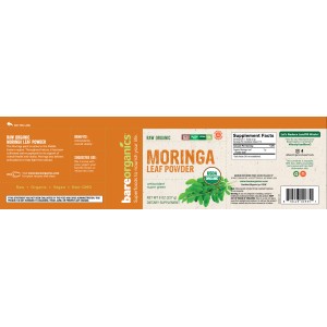 Moringa Leaf Powder 227 гр | BareOrganics Moringa Leaf Powder 227 гр | BareOrganics