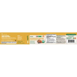 Mushroom Immune Blend Powder 114 гр | BareOrganics