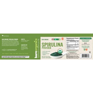 Spirulina Powder 227 гр | BareOrganics