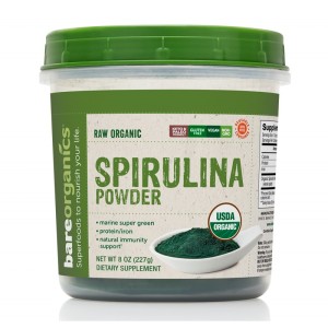 Spirulina Powder 227 гр | BareOrganics