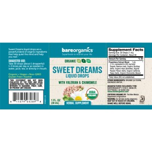 Sweet Dreams Liquid Drops 30 мл | BareOrganics