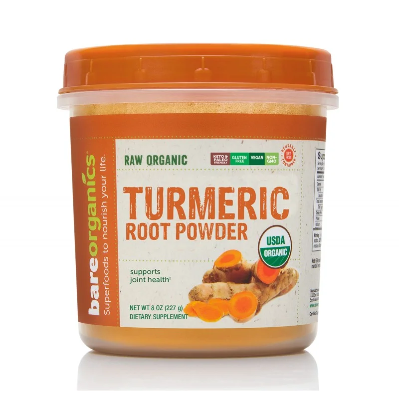 Turmeric Root Powder 227 гр | BareOrganics Turmeric Root Powder 227 гр | BareOrganics