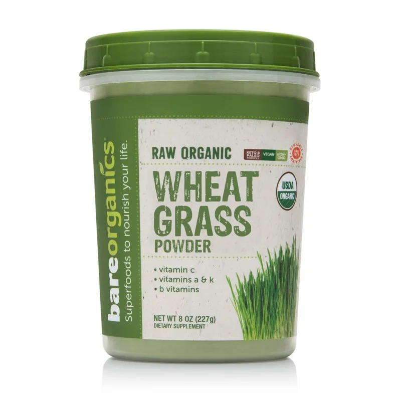 Wheat Grass Powder 227 гр | BareOrganics Wheat Grass Powder 227 гр | BareOrganics