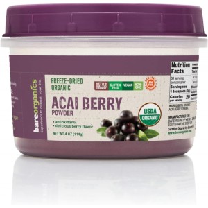Acai Berry Powder 114 гр | BareOrganics