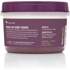 Acai Berry Powder 114 гр | BareOrganics
