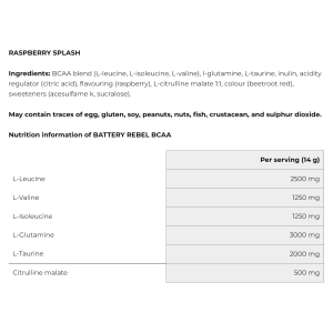 Rebel BCAA Advanced 380 гр | Battery Nutrition
