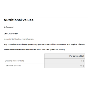 Rebel Creatine 300 гр | Battery Nutrition