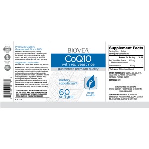 CoQ10 & Red Yeast Rice 60 гел-капсули | Biovea