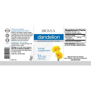 Dandelion Liquid Drops 30 мл | Biovea