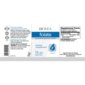 Folate Liquid Drops 30 мл | Biovea