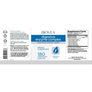 Digestive Enzyme Complex 180 капсули | Biovea Digestive Enzyme Complex 180 капсули | Biovea