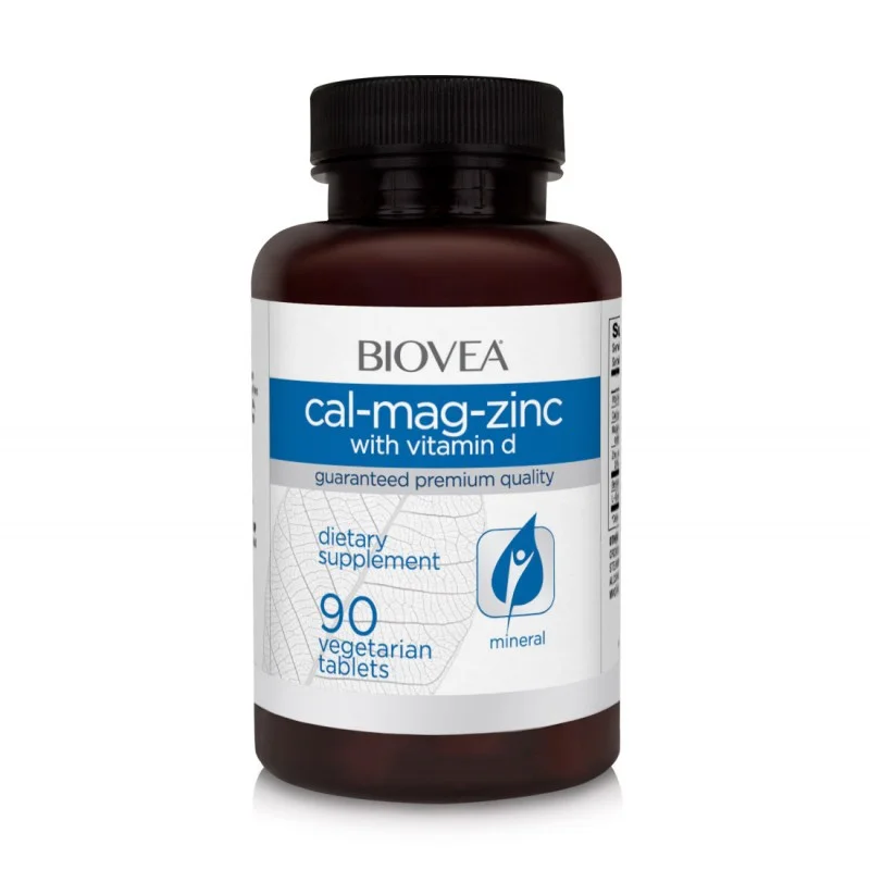 Cal-Mag-Zinc + Vitamin D 180 таблетки | Biovea Cal-Mag-Zinc + Vitamin D 180 таблетки | Biovea