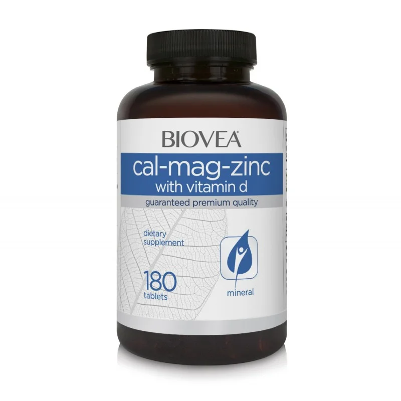 Cal-Mag-Zinc + Vitamin D 180 таблетки | Biovea Cal-Mag-Zinc + Vitamin D 180 таблетки | Biovea
