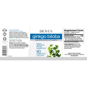 Ginkgo Biloba 120 мг 200 капсули | Biovea