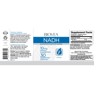 NADH 10 мг 30 капсули | Biovea