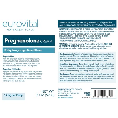 Pregnenolone Cream 57 гр | Eurovital