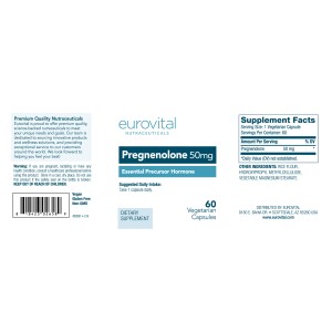 Pregnenolone 60 капсули | Eurovital
