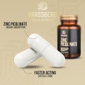 High Absorption Zinc Picolinate 15 мг 180 капсули | Grassberg