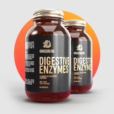 Digestive Enzymes 60 капсули | Grassberg