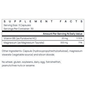 Magnesium Taurate 90 капсули | Jarrow Formulas