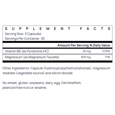 Magnesium Taurate 90 капсули | Jarrow Formulas