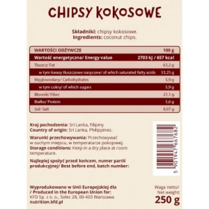 Coconut Chips 250 гр | KFD Nutrition Coconut Chips 250 гр | KFD Nutrition
