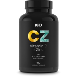 Vitamin C + Zinc 120 капсули | KFD Nutrition