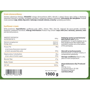Sunflower Cream 1000 гр | KFD Nutrition Sunflower Cream 1000 гр | KFD Nutrition